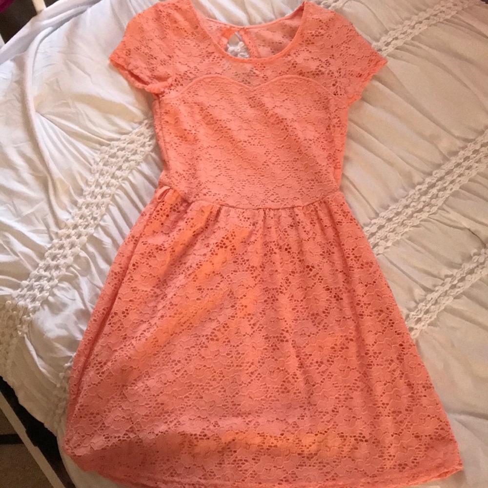 Peach Spring Dress